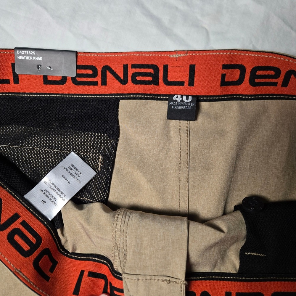 Denali Mens Stretch Hybrid Walk Shorts Heather Khaki 40 D427752S NWT - Picture 6 of 8